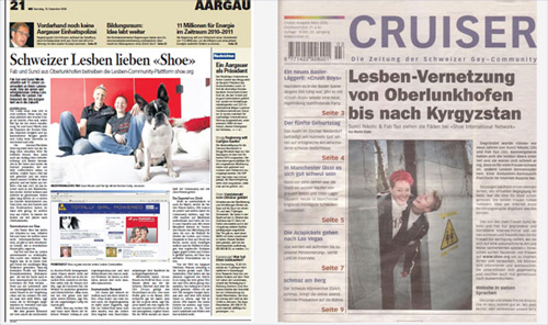 shoe lesben community in den medien